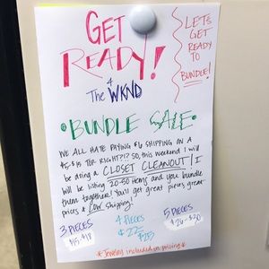 Bundles!!!  Tops, jewelry, shoes, pants, etc.